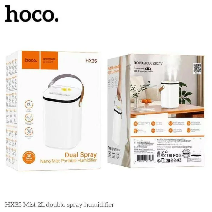  Dual Spray Portable Humidifier 2L Hoco 